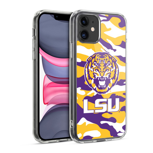 Louisiana State University LSU LSU Art Camou Soft Gel Case for Apple iPhone 11
