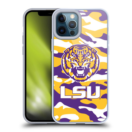 Louisiana State University LSU LSU Art Camou Soft Gel Case for Apple iPhone 12 Pro Max