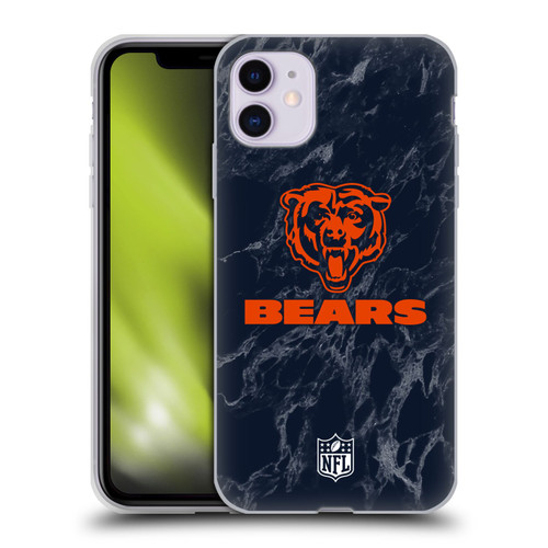 NFL Chicago Bears Graphics Coloured Marble Soft Gel Case for Apple iPhone 11