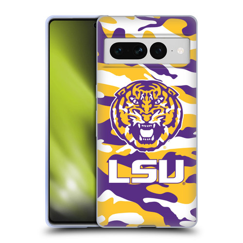 Louisiana State University LSU LSU Art Camou Soft Gel Case for Google Pixel 7 Pro