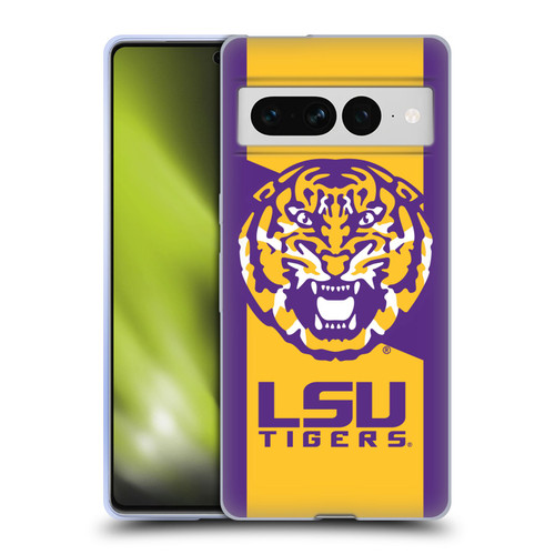 Louisiana State University LSU LSU Art Tiger Graphics 1 Soft Gel Case for Google Pixel 7 Pro