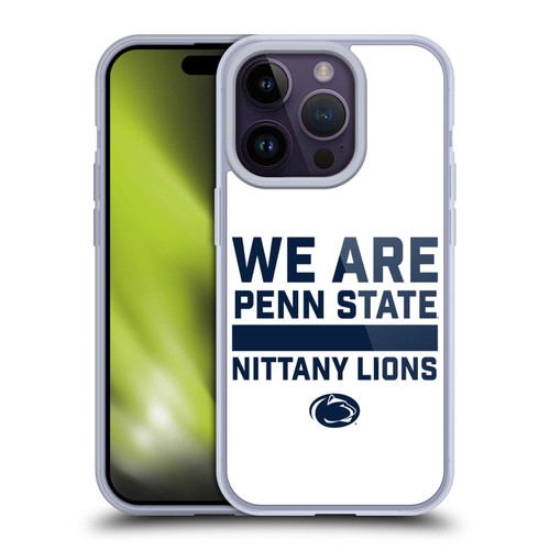 Pennsylvania State University PSU Pennsylvania State Art We Are Penn State 2 Soft Gel Case for Apple iPhone 14 Pro