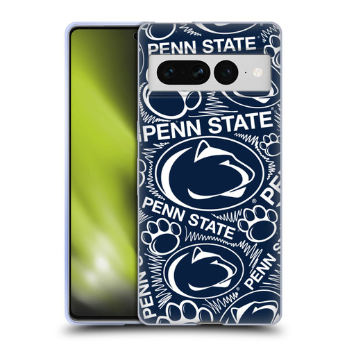 Pennsylvania State University PSU Pennsylvania State Art Sketch Graphics Soft Gel Case for Google Pixel 7 Pro