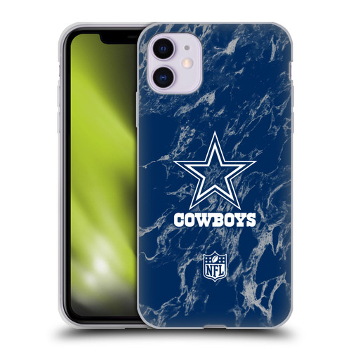 NFL Dallas Cowboys Graphics Coloured Marble Soft Gel Case for Apple iPhone 11