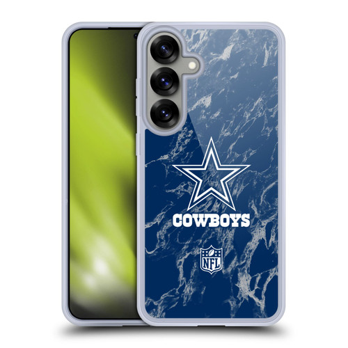 NFL Dallas Cowboys Graphics Coloured Marble Soft Gel Case for Samsung Galaxy S25+