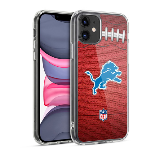 NFL Detroit Lions Graphics Football Soft Gel Case for Apple iPhone 11