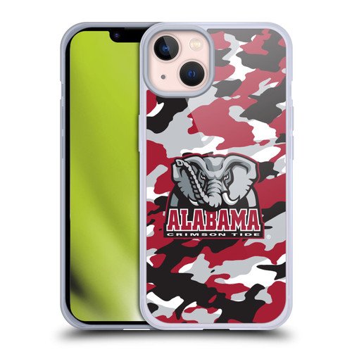 University Of Alabama UA The University Of Alabama Art Camou Soft Gel Case for Apple iPhone 13
