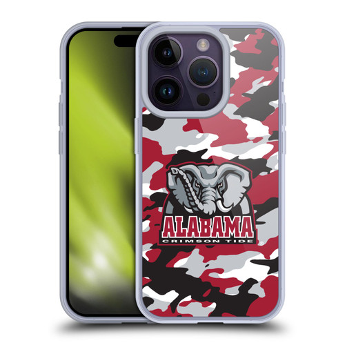 University Of Alabama UA The University Of Alabama Art Camou Soft Gel Case for Apple iPhone 14 Pro & MagSafe