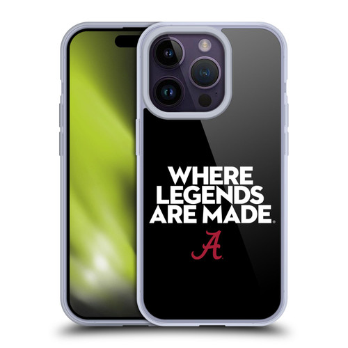 University Of Alabama UA The University Of Alabama Art Legends Soft Gel Case for Apple iPhone 14 Pro & MagSafe