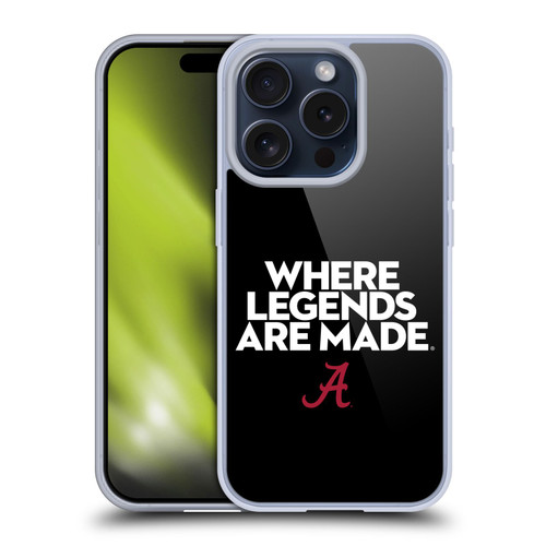 University Of Alabama UA The University Of Alabama Art Legends Soft Gel Case for Apple iPhone 15 Pro & MagSafe