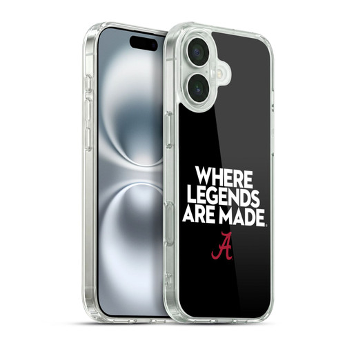University Of Alabama UA The University Of Alabama Art Legends Soft Gel Case for Apple iPhone 16 Plus & MagSafe