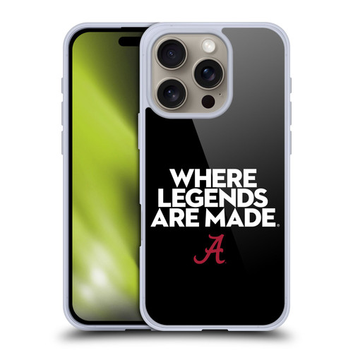 University Of Alabama UA The University Of Alabama Art Legends Soft Gel Case for Apple iPhone 16 Pro