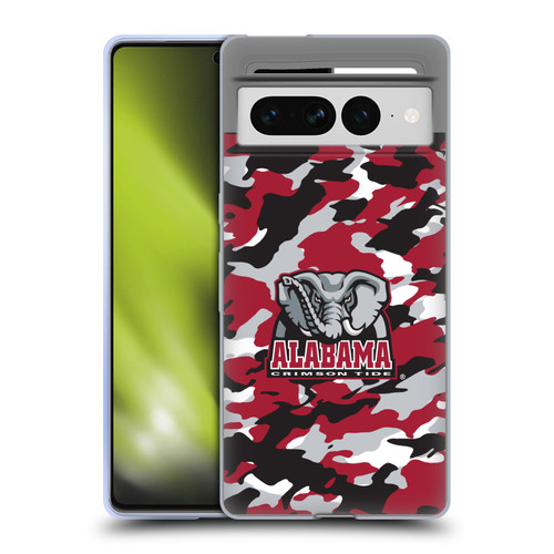 University Of Alabama UA The University Of Alabama Art Camou Soft Gel Case for Google Pixel 7 Pro