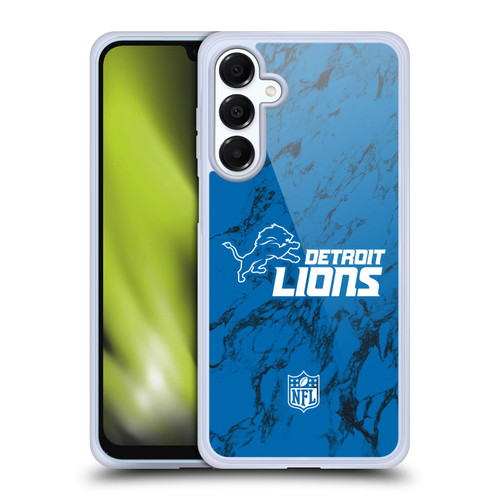 NFL Detroit Lions Graphics Coloured Marble Soft Gel Case for Samsung Galaxy A16 5G