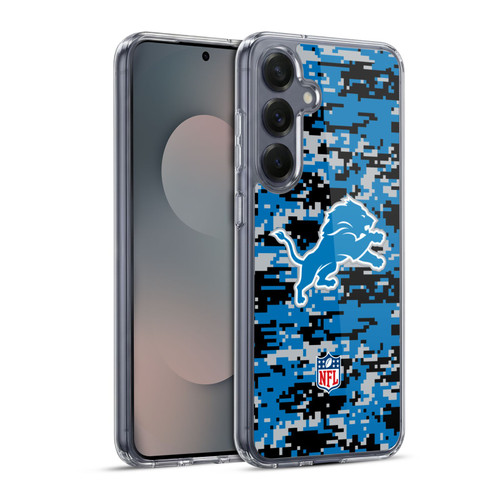 NFL Detroit Lions Graphics Digital Camouflage Soft Gel Case for Samsung Galaxy S25+ & MagSafe
