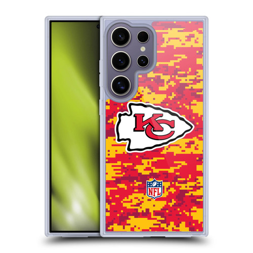 NFL Kansas City Chiefs Graphics Digital Camouflage Soft Gel Case for Samsung Galaxy S25 Ultra