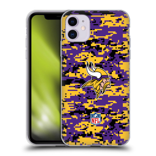 NFL Minnesota Vikings Graphics Digital Camouflage Soft Gel Case for Apple iPhone 11