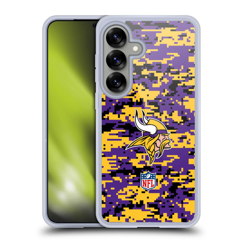 NFL Minnesota Vikings Graphics Digital Camouflage Soft Gel Case for Samsung Galaxy S25