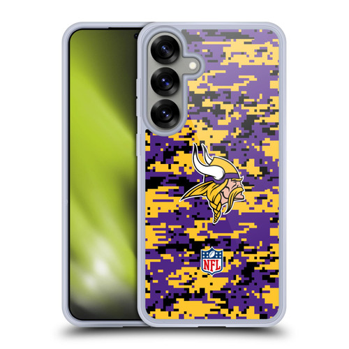NFL Minnesota Vikings Graphics Digital Camouflage Soft Gel Case for Samsung Galaxy S25+