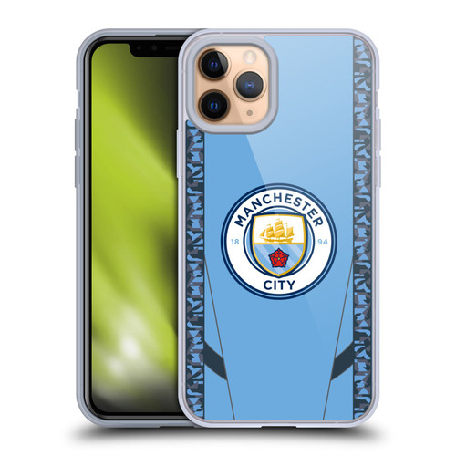 Manchester City Man City FC 2024/25 Badge Kit Home Soft Gel Case for Apple iPhone 11 Pro