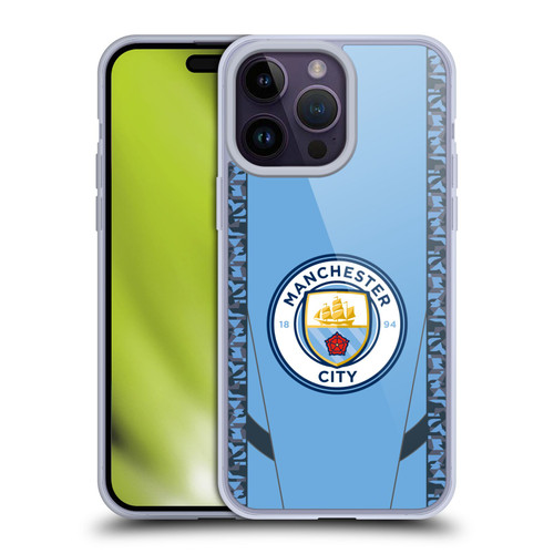 Manchester City Man City FC 2024/25 Badge Kit Home Soft Gel Case for Apple iPhone 14 Pro Max