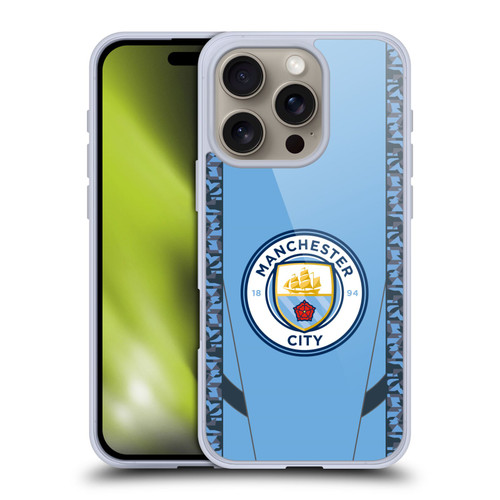 Manchester City Man City FC 2024/25 Badge Kit Home Soft Gel Case for Apple iPhone 16 Pro Manchester City Man City FC 2024/25 Badge Kit Home Soft Gel Case for Apple iPhone 16 Pro