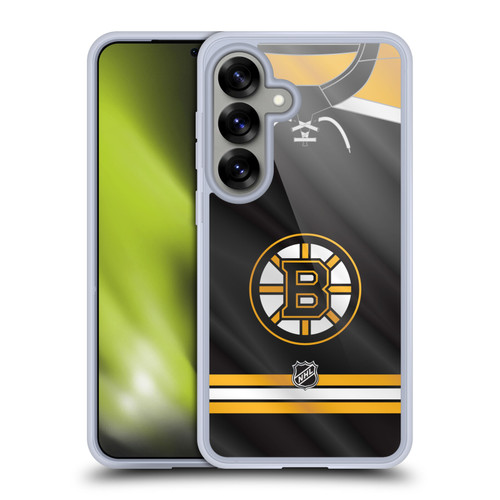 NHL Boston Bruins Jersey Soft Gel Case for Samsung Galaxy S25 & MagSafe