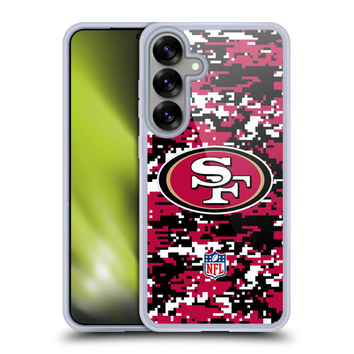 NFL San Francisco 49ers Graphics Digital Camouflage Soft Gel Case for Samsung Galaxy S25+