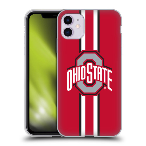 Ohio State University Logo Stripes Soft Gel Case for Apple iPhone 11