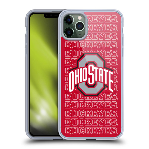 Ohio State University Logo Outline Buckeyes Soft Gel Case for Apple iPhone 11 Pro Max & MagSafe