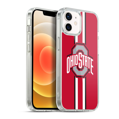 Ohio State University Logo Stripes Soft Gel Case for Apple iPhone 12 / iPhone 12 Pro & MagSafe