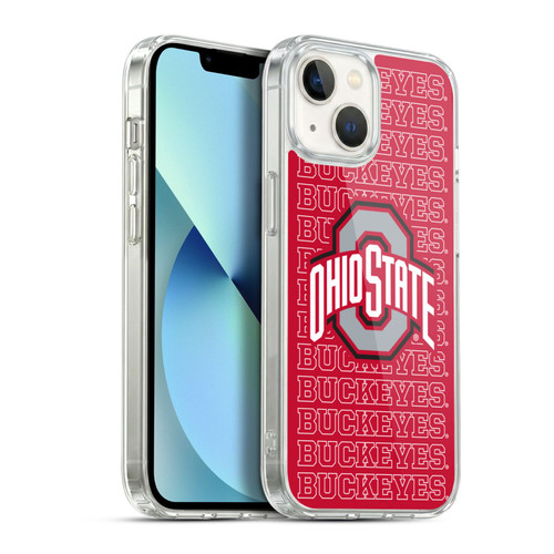 Ohio State University Logo Outline Buckeyes Soft Gel Case for Apple iPhone 13