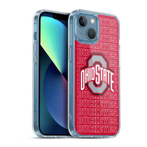 Ohio State University Logo Outline Buckeyes Soft Gel Case for Apple iPhone 13 Mini & MagSafe