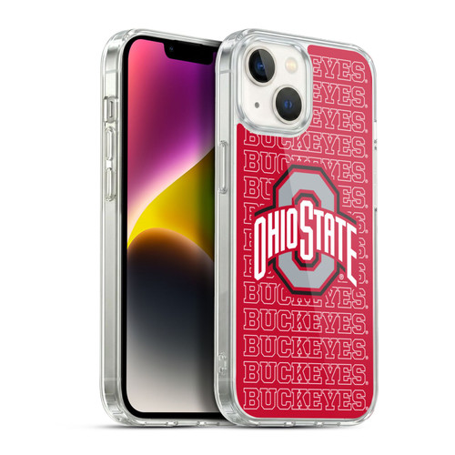 Ohio State University Logo Outline Buckeyes Soft Gel Case for Apple iPhone 14