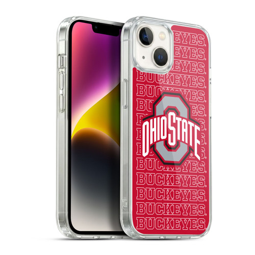 Ohio State University Logo Outline Buckeyes Soft Gel Case for Apple iPhone 14 Plus & MagSafe