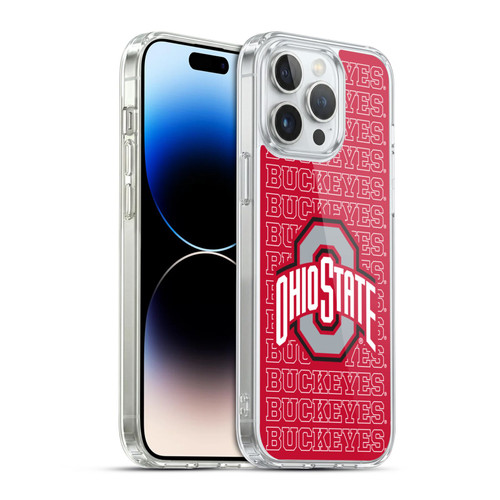 Ohio State University Logo Outline Buckeyes Soft Gel Case for Apple iPhone 14 Pro Max & MagSafe