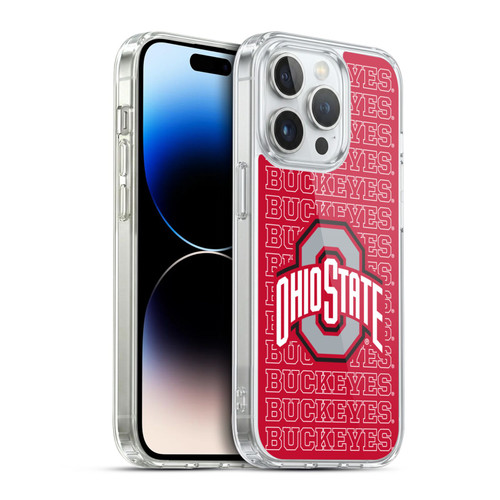 Ohio State University Logo Outline Buckeyes Soft Gel Case for Apple iPhone 14 Pro & MagSafe