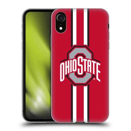 Ohio State University Logo Stripes Soft Gel Case for Apple iPhone XR