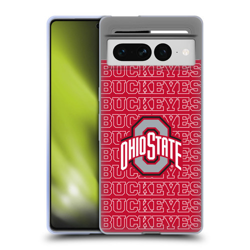 Ohio State University Logo Outline Buckeyes Soft Gel Case for Google Pixel 7 Pro