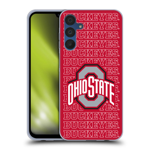 Ohio State University Logo Outline Buckeyes Soft Gel Case for Samsung Galaxy A15
