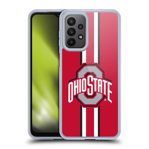 Ohio State University Logo Stripes Soft Gel Case for Samsung Galaxy A23 / 5G (2022)
