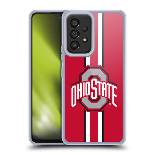 Ohio State University Logo Stripes Soft Gel Case for Samsung Galaxy A53 5G (2022)