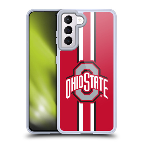 Ohio State University Logo Stripes Soft Gel Case for Samsung Galaxy S21 5G & MagSafe