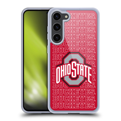 Ohio State University Logo Outline Buckeyes Soft Gel Case for Samsung Galaxy S23+ 5G