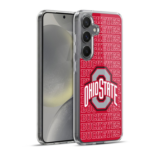 Ohio State University Logo Outline Buckeyes Soft Gel Case for Samsung Galaxy S24+ 5G & MagSafe