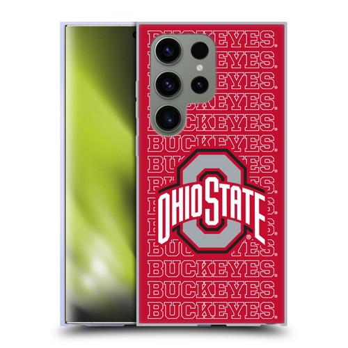 Ohio State University Logo Outline Buckeyes Soft Gel Case for Samsung Galaxy S24 Ultra 5G