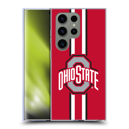 Ohio State University Logo Stripes Soft Gel Case for Samsung Galaxy S24 Ultra 5G & MagSafe