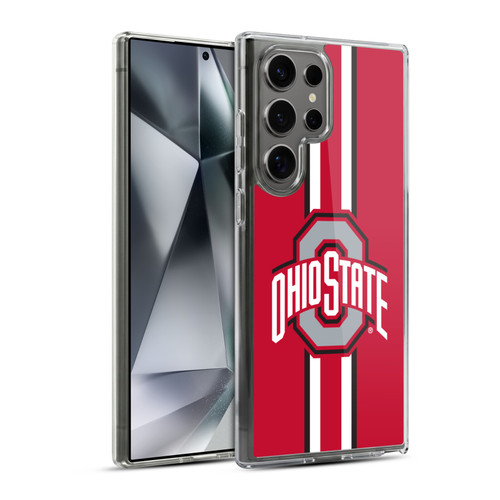 Ohio State University Logo Stripes Soft Gel Case for Samsung Galaxy S24 Ultra 5G & MagSafe
