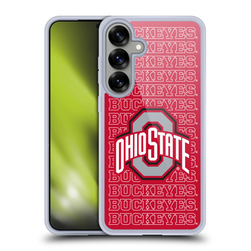 Ohio State University Logo Outline Buckeyes Soft Gel Case for Samsung Galaxy S25+ & MagSafe