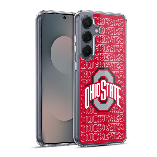 Ohio State University Logo Outline Buckeyes Soft Gel Case for Samsung Galaxy S25+ & MagSafe